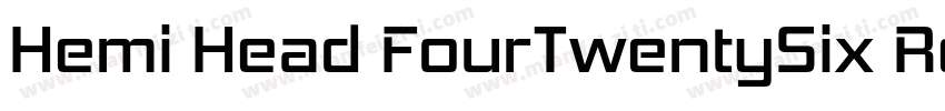 Hemi Head FourTwentySix Regular字体转换